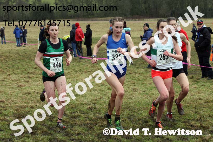 Senior women, 2018 Northern Cross Country Champs., Harewood House, Leeds. Photo: David T. Hewitson/Sports for All Pics
